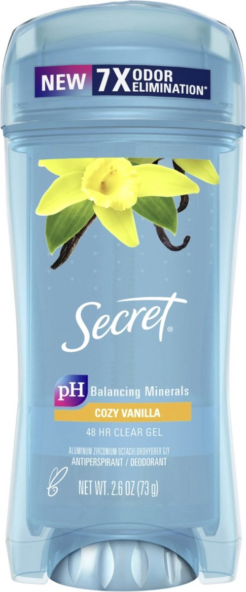Secret - Clear Gel Antiperspirant Stick - Deodorant - Women - Cozy Vanilla - 76ml