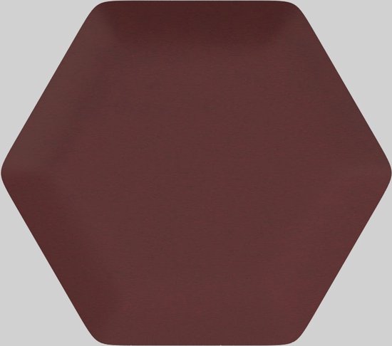 Muurdecoratie slaapkamer - Akoestische panelen - Hoofdbord - Velvet wandkussen - Hexagon - Bordeaux - 3d wandpanelen - Wandbekleding - Wanddecoratie - Geluidsisolatie - Geluidsdemper - Akoestische wandpanelen