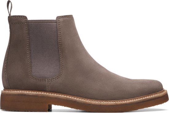 Clarks Clarkdale Easy Chelsea Boot - Homme - Grijs - Taille 10
