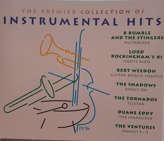 Te Best Instrumental Hits - Dubbel Cd album - The Shadows, The Tornados, The Ventures, The Dakotas, Duane Eddy, Chet Atkins