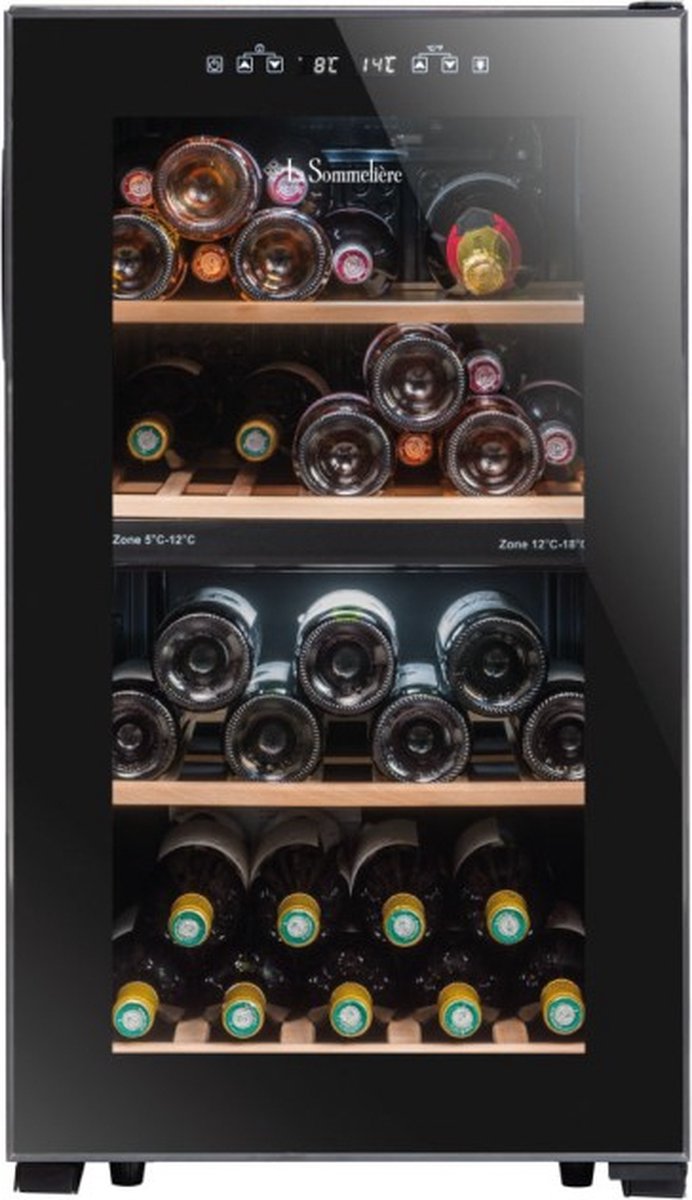 La Sommeliere Wijnkoelkast - LS51.2ZBLACK - 2 Zones - La - €599,05