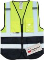 3M Reflecterende vest met hoge zichtbaarheid - Gemaakt van 3M reflecterend materiaal - Met 4 voorzakken en ritssluiting maatL,XL.