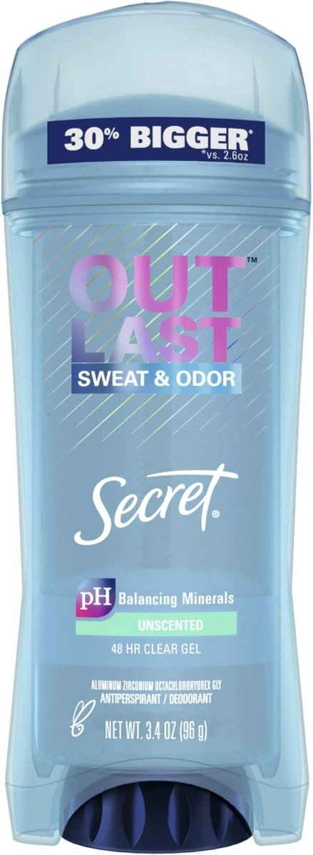 Secret - Outlast Clear Gel - Antiperspirant Stick - Deodorant for Women - 100ml