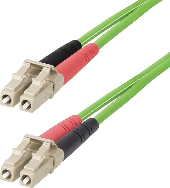 StarTech.com Câble Fibre Optique Multimode OM5 LC à LC (UPC) de 20m, Cordon/Jarretière/Connecteur Fibre Optique 50/125µm Duplex LOMMF Zipcord, VCSEL, 40G/100G, Cordon Fibre LSZH (LCLCL-20M-OM5-FIBER)