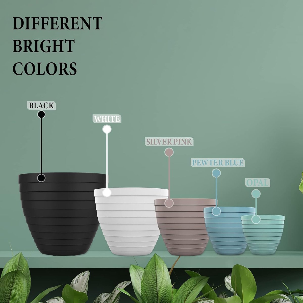 Lot De 16 Pots De Fleurs Extérieur 30cm - Terre Cuite Avec Soucoupes