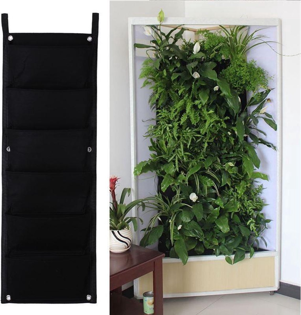 Finnacle - 2x Verticale Tuin-Opknoping Planter Bag | Indoor/Outdoor/Muur/Balkon/Kruiden | GroeneVingers