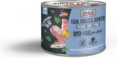 MAC's Superfood Kattenvoer Fijnproever Natvoer Blik -Fazant, Forel & varkensvlees 6x 200g - hoog vers vleesgehalte 98,8%