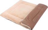 Hondenmatras, matras voor huisdieren, hondendeken XZ014 (L(90 x 70 cm), Wick Khaki)