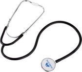 Mobiclinic FD-02 - Dubbele Bell stethoscoop - Aluminium - Lichtgewicht - Hoge nauwkeurigheid - Voor kinderen en volwassenen - Zwart