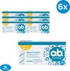 o.b. ProComfort Normaal - tampons - gemiddelde tot zware menstruatiedagen - 6 x 16 stuks