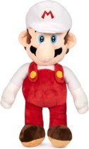 Super Mario Bros (Wit/Rood) Pluche Knuffel XXL 95 cm {Nintendo XL Plush Toy | Extra groot speelgoed knuffelpop voor kinderen jongens meisjes | Mario, Luigi, Peach, Toad, Donkey Kong, Bowser, Yoshi}