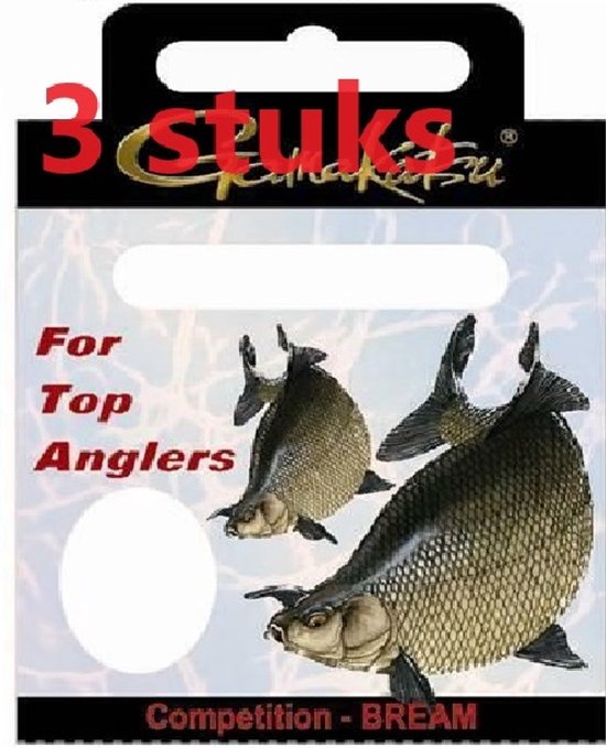 Emballage de 3 pièces, pour les meilleurs pêcheurs, avec deux dorades représentées, COMPETITION - BRÈME