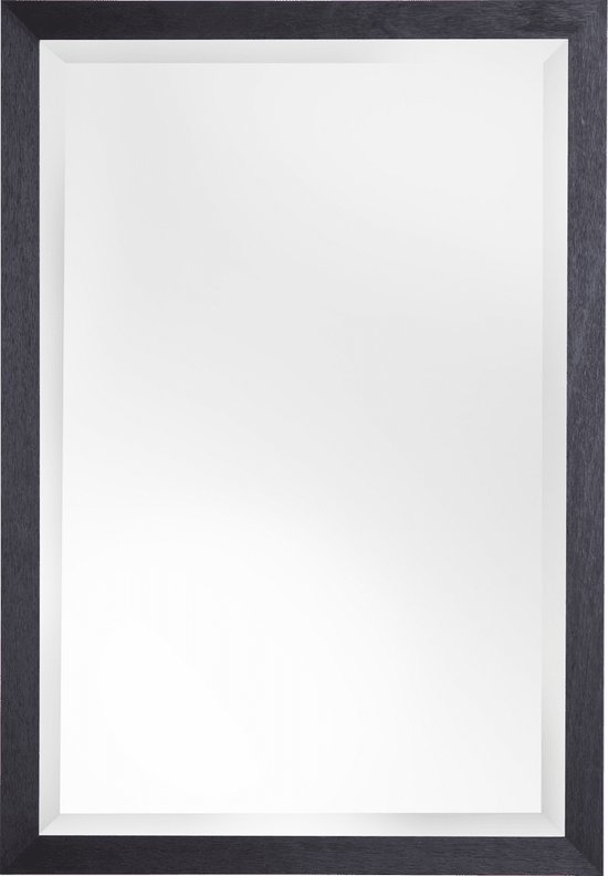 Miroir Moderne 98x128 cm Noir - Noisette