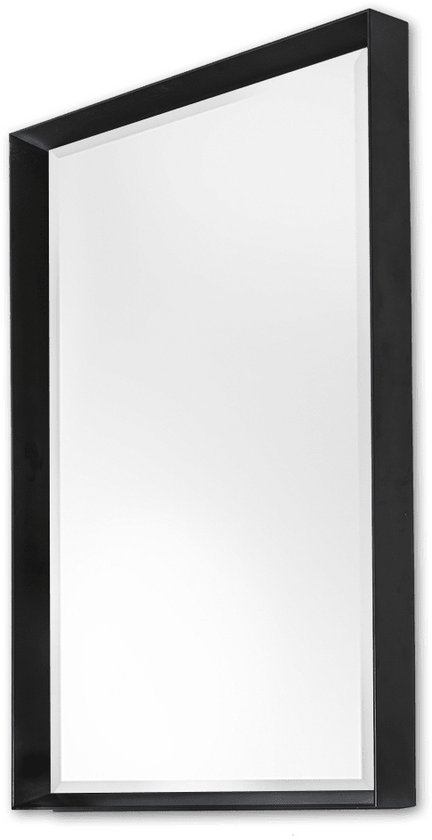 Moderne Spiegel 54x64 cm Zwart - Coco