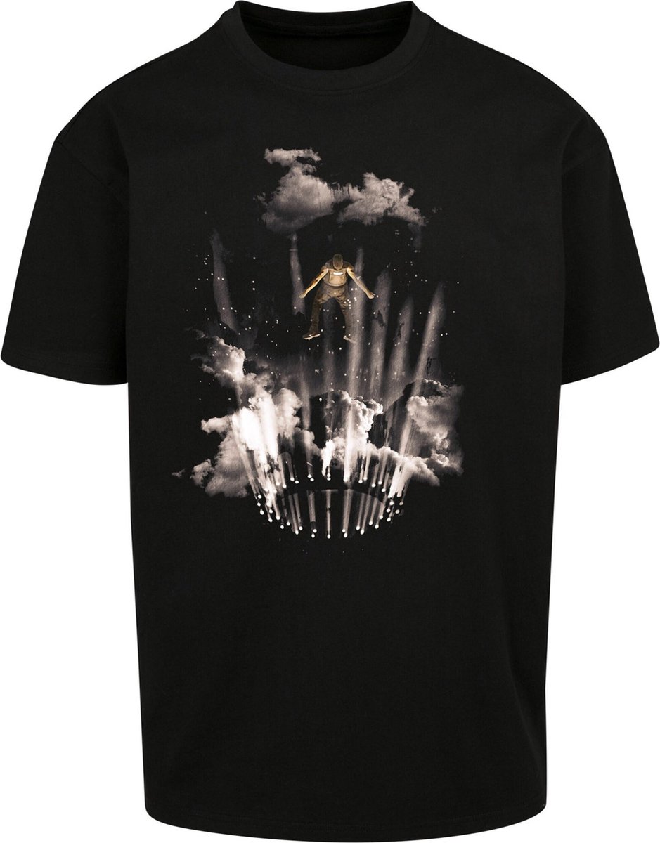 Mister Tee Flashing Lights Heren T-shirt S Zwart