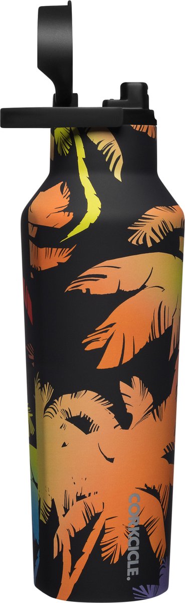 Corkcicle Sport Canteen 600ml- Havana Night-Sportfles- Thermosfles- RVS- 3 wandig geïsoleerd-anti slip