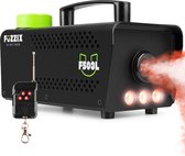 Machine à fumée avec effet lumineux LED - Fuzzix F500 - 3x LED RGB - Machine à fumée avec télécommande sans fil