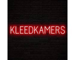 KLEEDKAMERS - Lichtreclame Neon LED bord verlicht | SpellBrite | 107,88 x 16 cm | 6 Dimstanden & 8 Lichtanimaties | Reclamebord neon verlichting