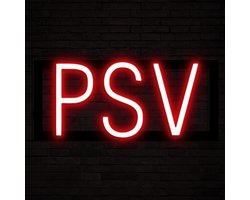 PSV - Lichtreclame Neon LED bord verlicht | SpellBrite | 34,28 x 16 cm | 6 Dimstanden & 8 Lichtanimaties | Reclamebord neon verlichting
