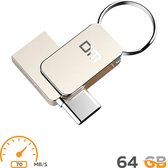 Flashdrive 64gb (mini) - USB Stick - USB C / USB 3.0 - Flash Drive - Windows/Apple Mac/PC/Notebook/Tablet - Android Mobiel