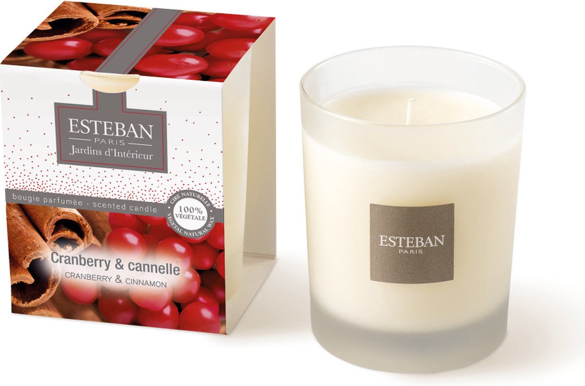 Esteban Cranberry et Cannelle Geurkaars 170g