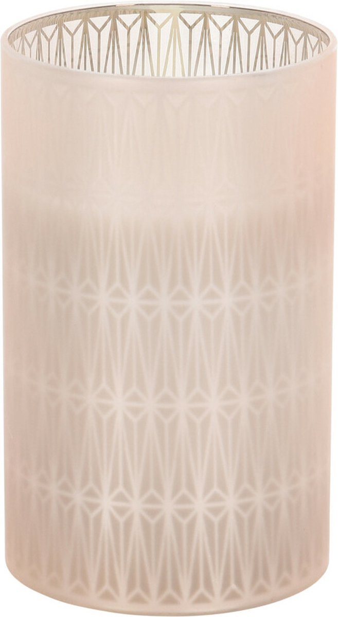 Home and Styling luxe LED kaars - in glas - warm wit - D7,5 x H12,5 cm