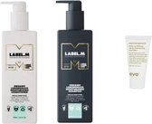 Label M Duo Set - Lemongrass Organic Moisturising Conditioner + Shampoo + WILLEKEURIG Travel Size
