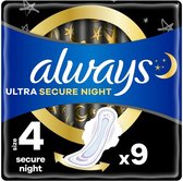 Always Ultra Maandverband Secure Night Met Vleugels - 16x9 Stuks - Voordeelverpakking