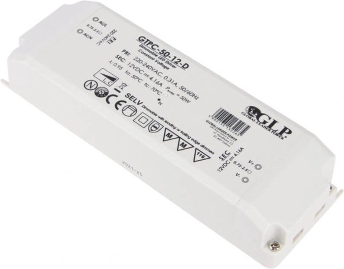 ED-10068 Led driver/trafo 12V AC dimmable (0-50W) 