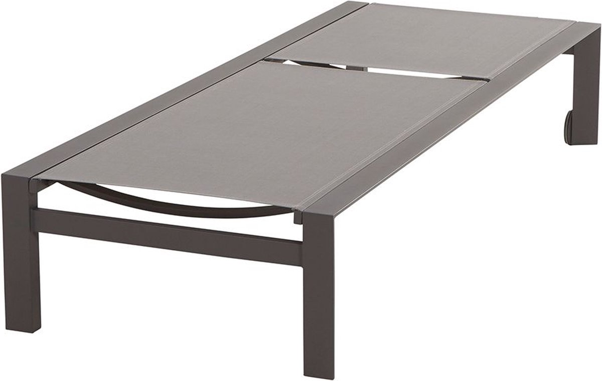 Taste by 4 Seasons Tropic wheeled sun lounger anthracite