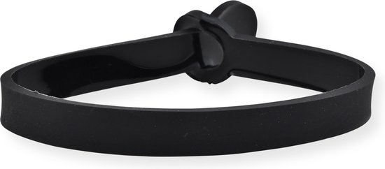Bracelet noir en caoutchouc avec un logo Spiderman.