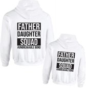 Matching set vader en dochter-Father Daughter squad unbreakable bond-Man Maat L-Kind Maat 122/128