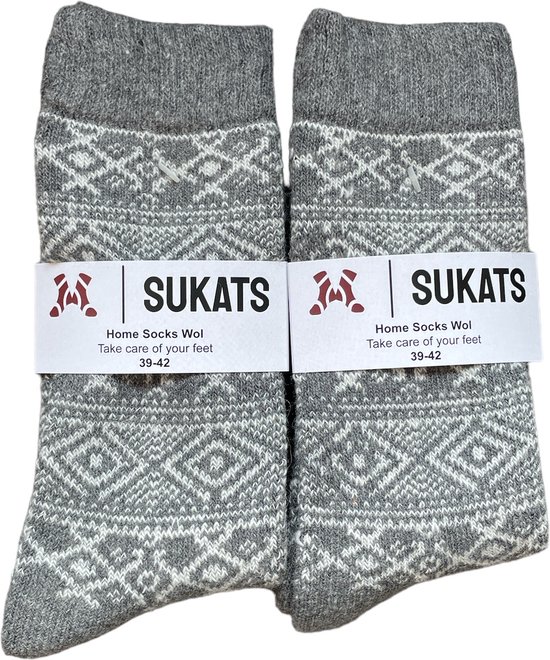 Sukats® Huissokken - Homesocks - Paar - Wol - Warm - Winter