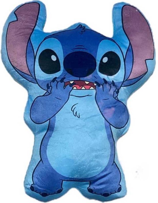 Disney Stitch Kussen – Lilo en Stitch gevormd Sierkussen –33 x 26 cm