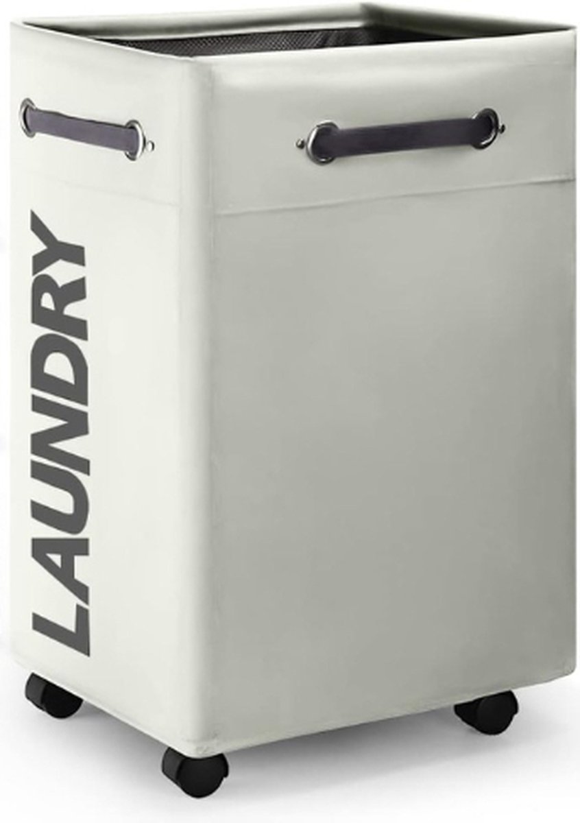 Wasmand met Wielen - 74L Inklapbare Wasmand - Laundry basket - Opbergbox - Wassorteerder