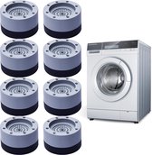 8 stuks wasmachine anti-vibratievoeten, trillingsdemper voor wasmachine, antislip voeten ter voorkoming van lawaai en wegglijden