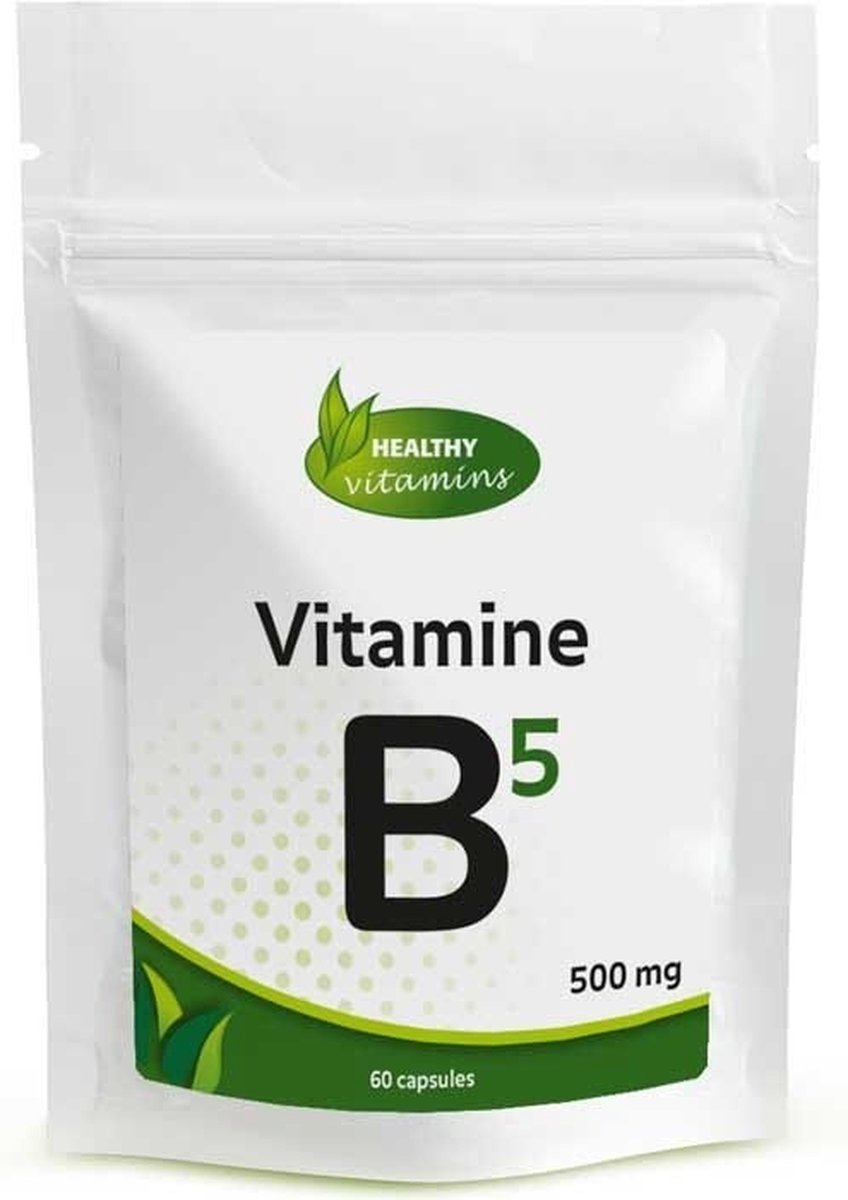 Vitamine B5 500 mg | 60 capsules | Vitaminesperpost.nl