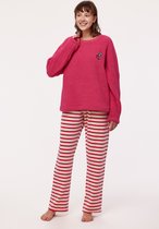 Woody pyjama dames - kalkoen - fuchsia - 232-10-WPI-M/388 - maat L