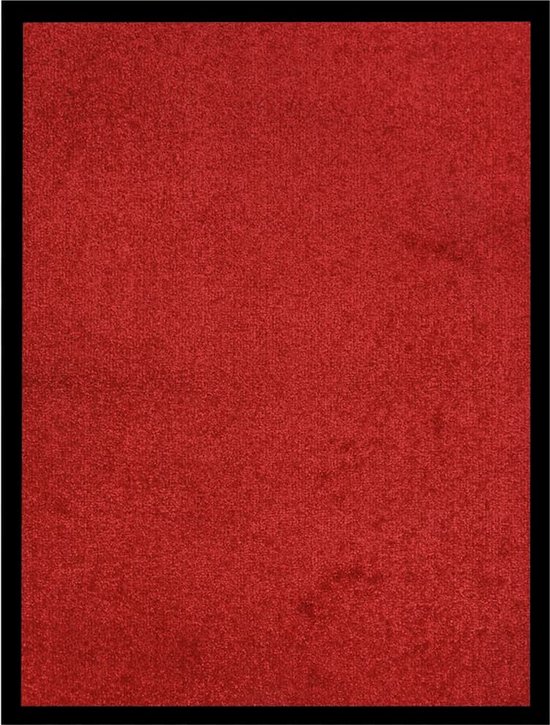 vidaXL - Deurmat - 60x80 - cm - rood