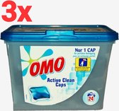 Omo wastabletten - Active Clean 72 wasbeurten (3 x 24 wasbeurten)