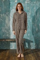Arcan | Dames Fleece Pyjama Set | Lange Mouwen | 16201-16 | XL
