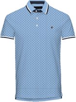 JACK&JONES JPRPAULOS PLAY AOP BLU. SS POLO Heren Poloshirt - Maat M