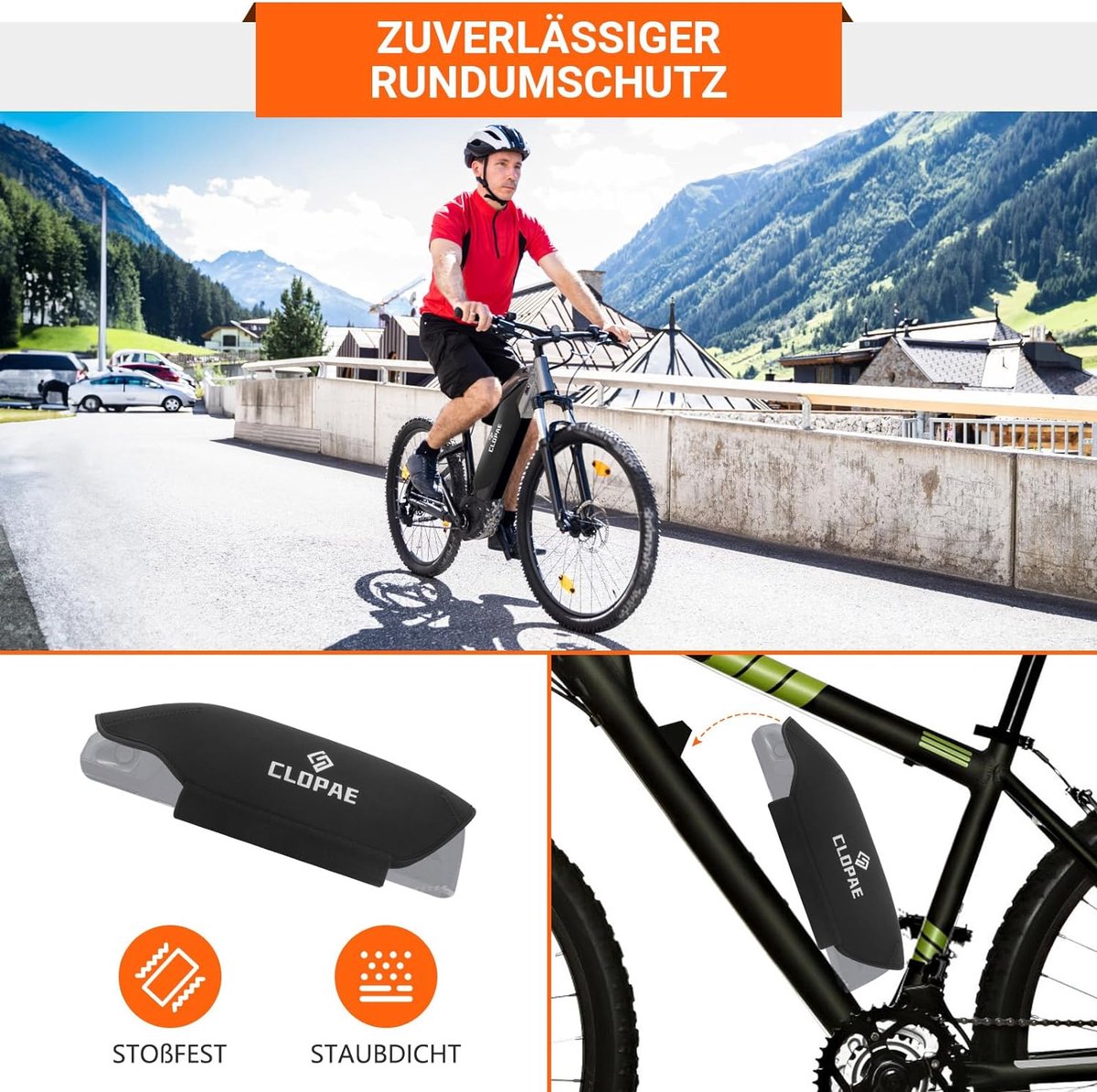 Accessoire vélo :Housse de protection de batterie Cadre Bosch