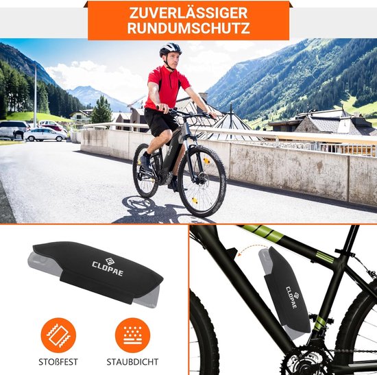 Housse de protection de batterie de vélo électrique pour Bosch Powerpack,  lot de 2
