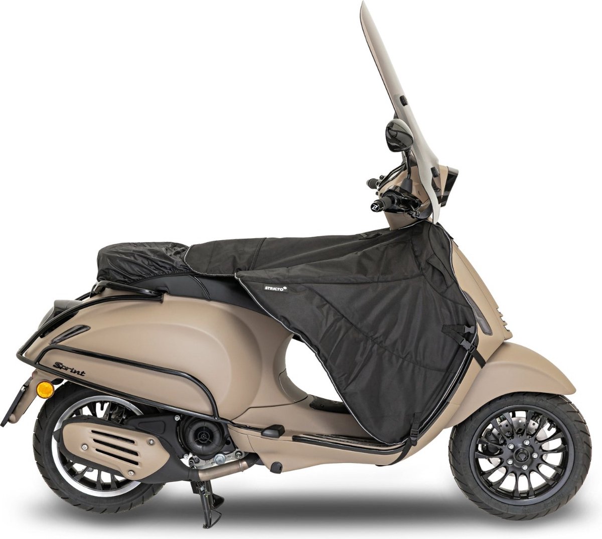 Beenkleed Stricto Premium Zwart | Piaggio / Vespa / China Scooter – foto 3