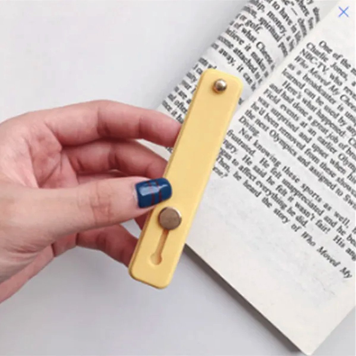 Universele verstelbare vinger grip - Geel