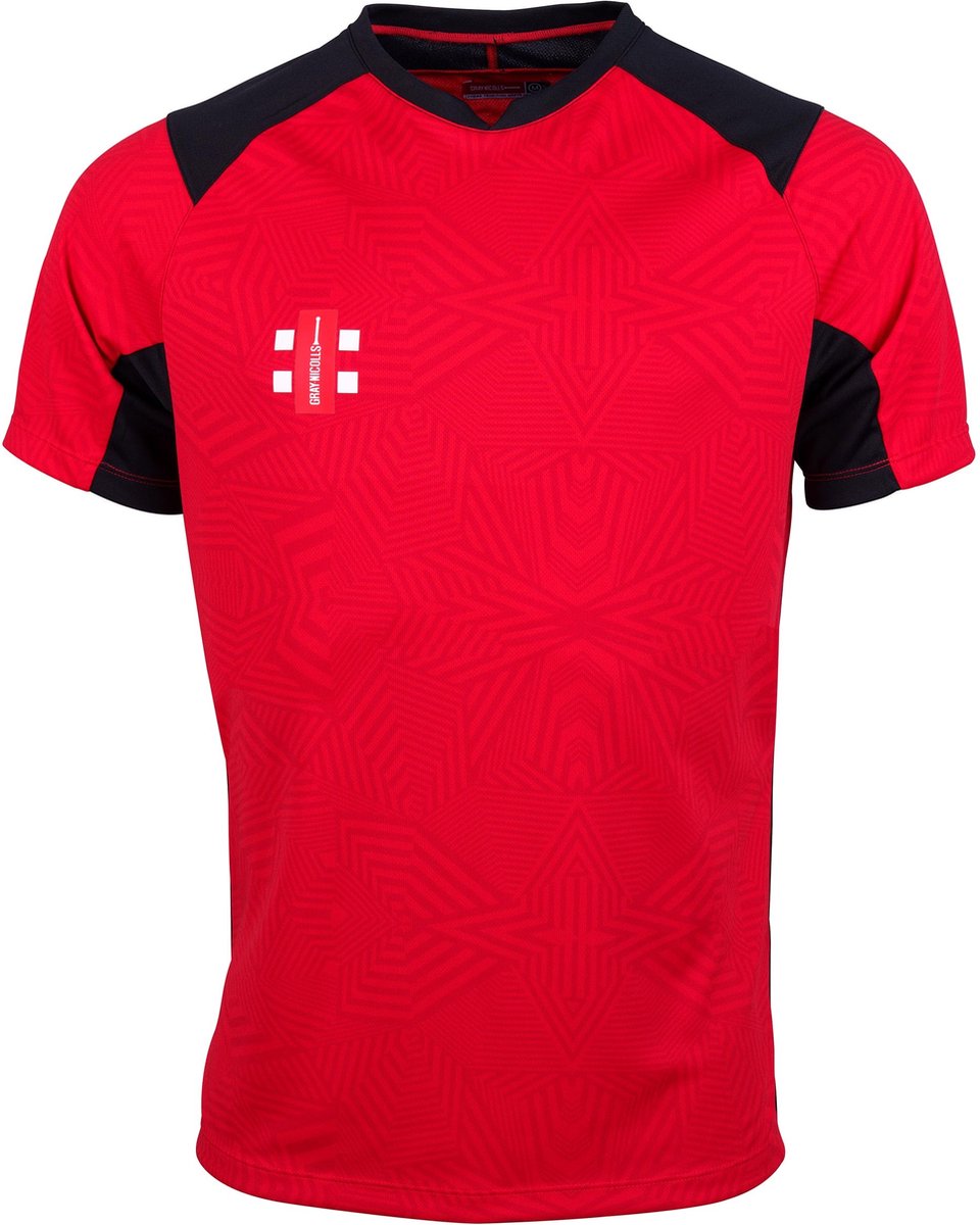 Gray-Nicolls Cricket SHIRT PRO T20 S/S RD/BK L Large - Rood / Zwart