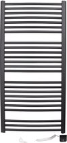 SYLRO® -WIFI- BADKAMER GEBOGEN RADIATOR-ZWART-160CMX60CM