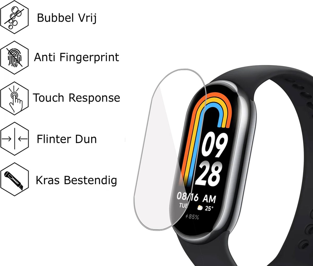 Protecteur D'écran Verre Trempé Pour Amazfit Balance 2 - 6 Pièces, Dureté 9H, Sans Bulles - Bigqin - 5
