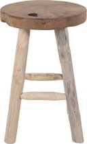 Table d'appoint en bois de teck à quatre Pieds- 30x30x45cm - House Nordic